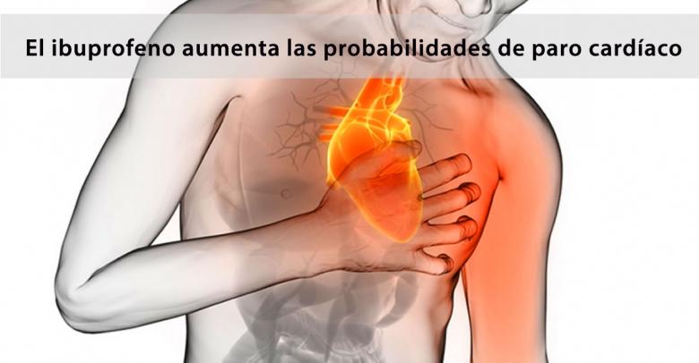 El ibuprofeno aumenta las probabilidades de paro cardíaco