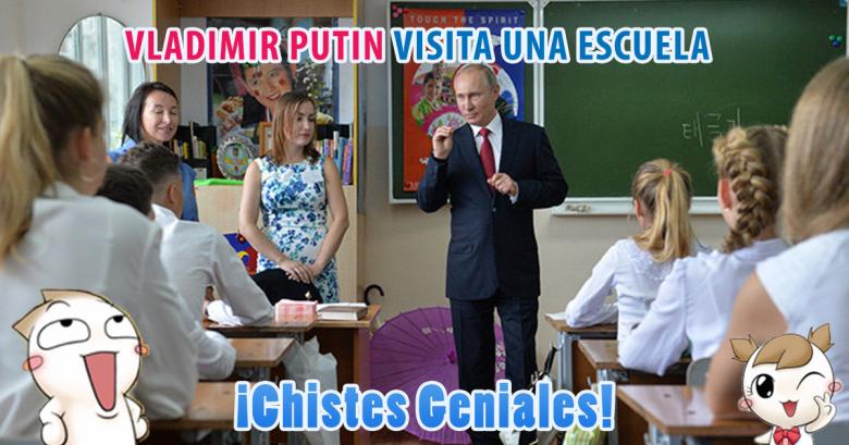 Putin visita una escuela primaria