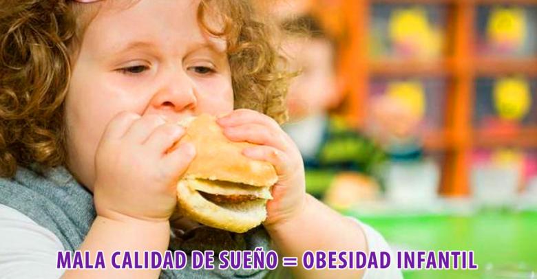 La obesidad de los niños está relacionada a la mala calidad de su sueño