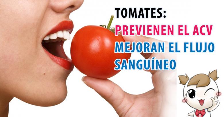 Tomates previenen el ACV y mejoran el flujo sanguíneo